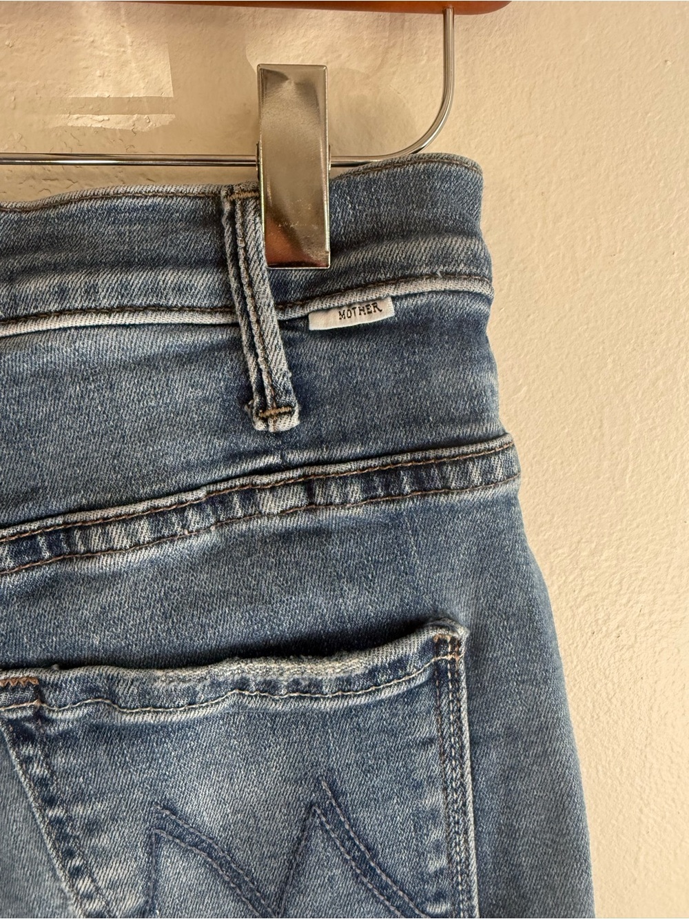 MOTHER The Hustler Ankle Fray Jeans Healing Jar Women's 25 Crop Stretch - Picture 11 of 13